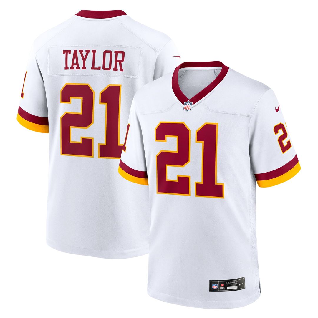 Washington Commanders Sean Taylor Nike White Game Super Bowl Era Jersey