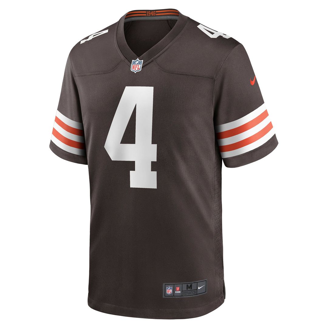 Cleveland Browns Deshaun Watson Nike Brown Game Jersey