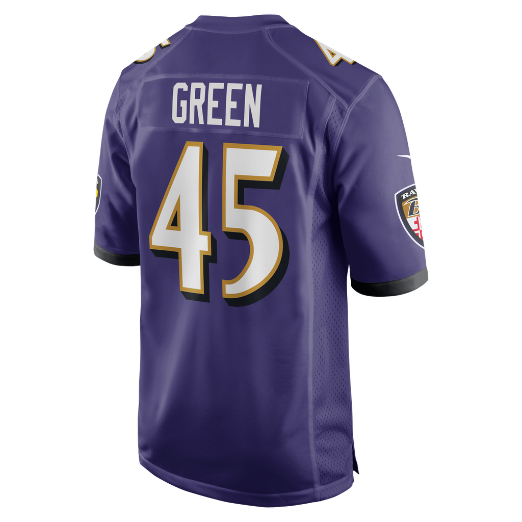 Baltimore Ravens Mike Green Nike Purple Team Game Jersey