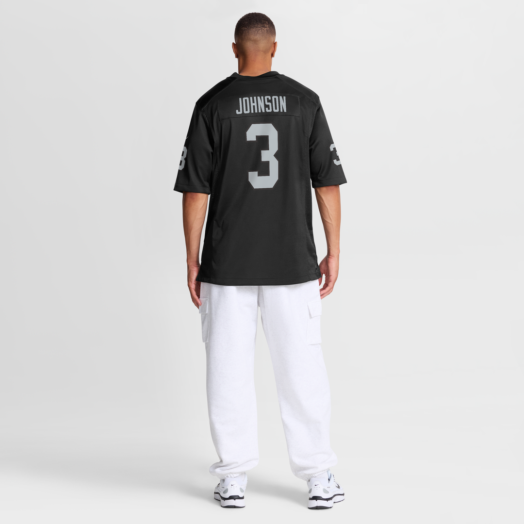 Las Vegas Raiders Taron Johnson Nike Black Team Game Jersey