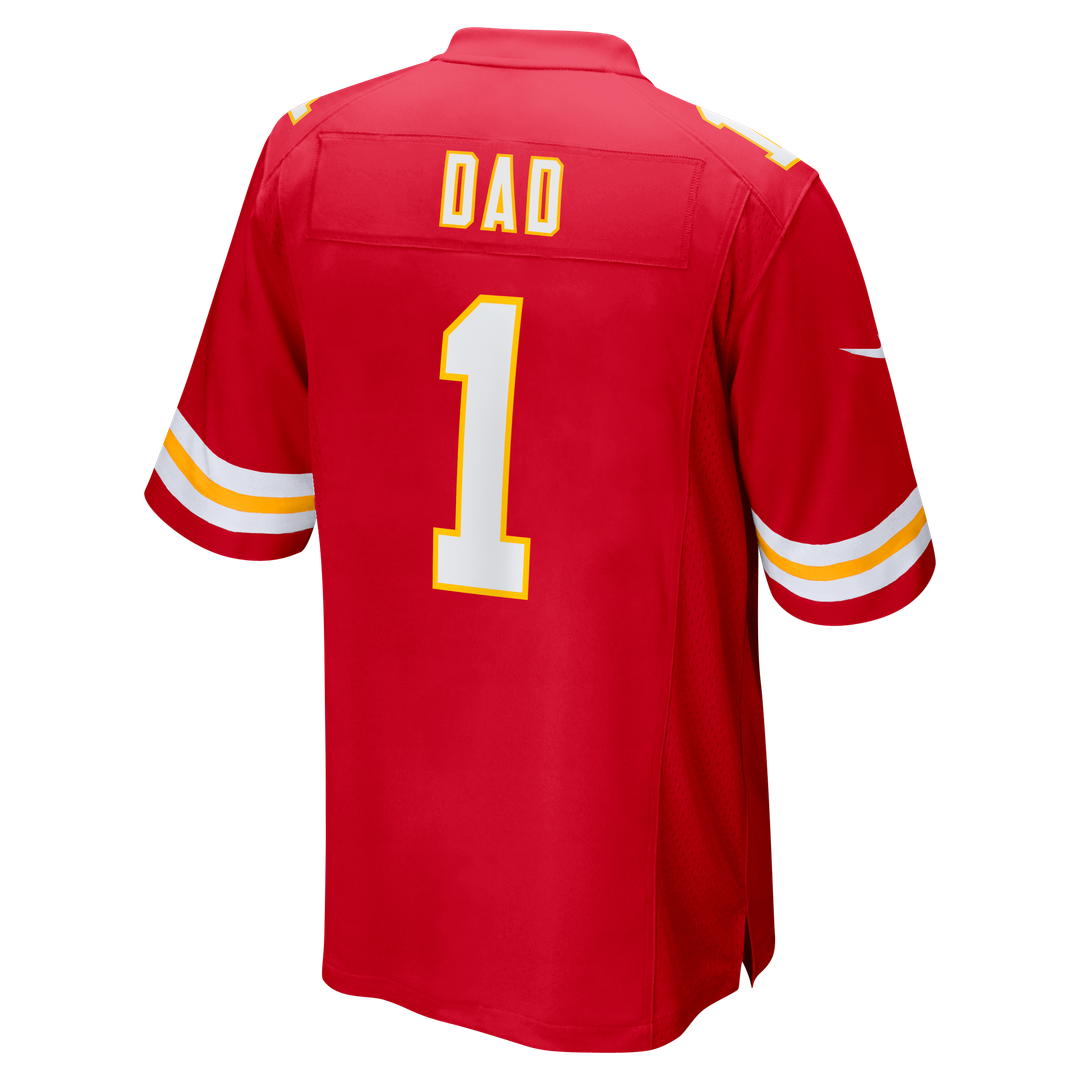 Kansas City Chiefs Number 1 Dad Nike Red Game Jersey