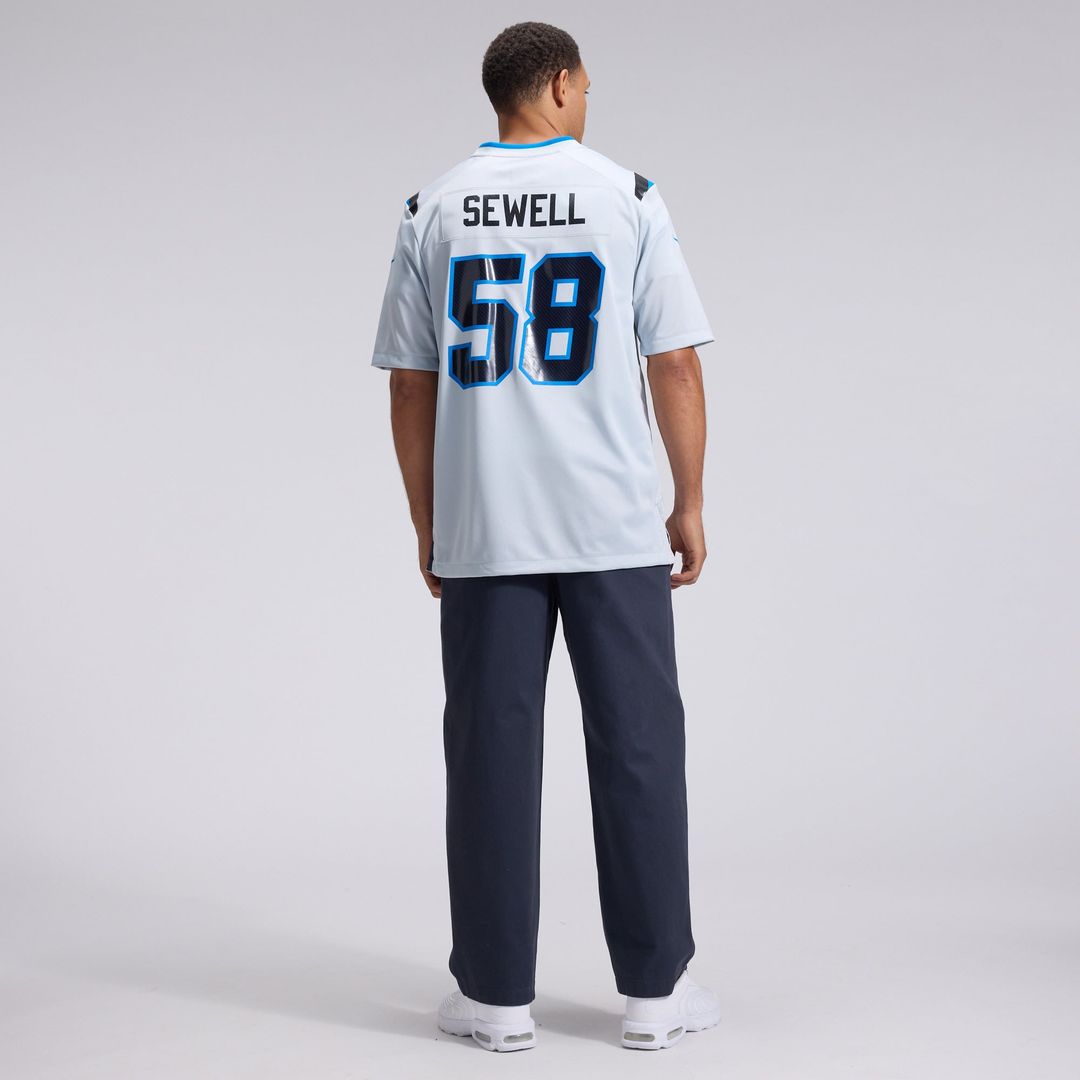 Detroit Lions Penei Sewell Nike Silver 2026 Rivalries Collection Game Jersey