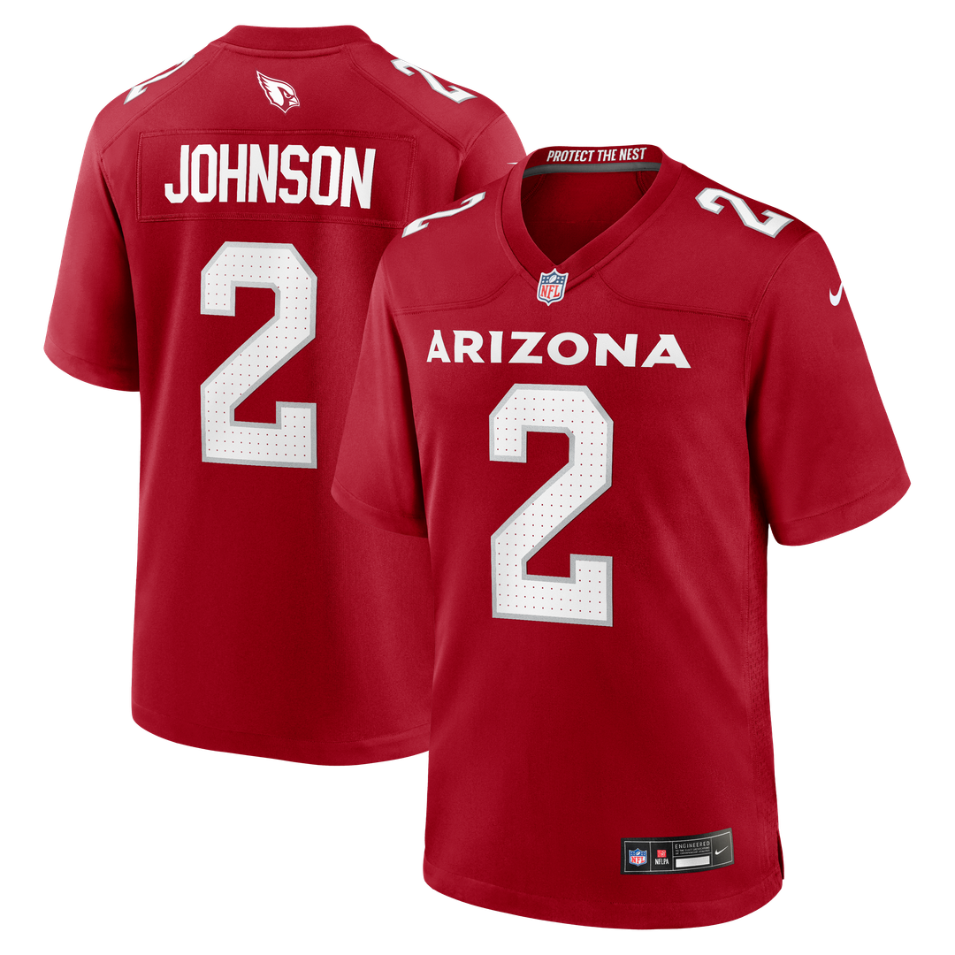 Arizona Cardinals Will Johnson Nike Cardinal Team Game Jersey