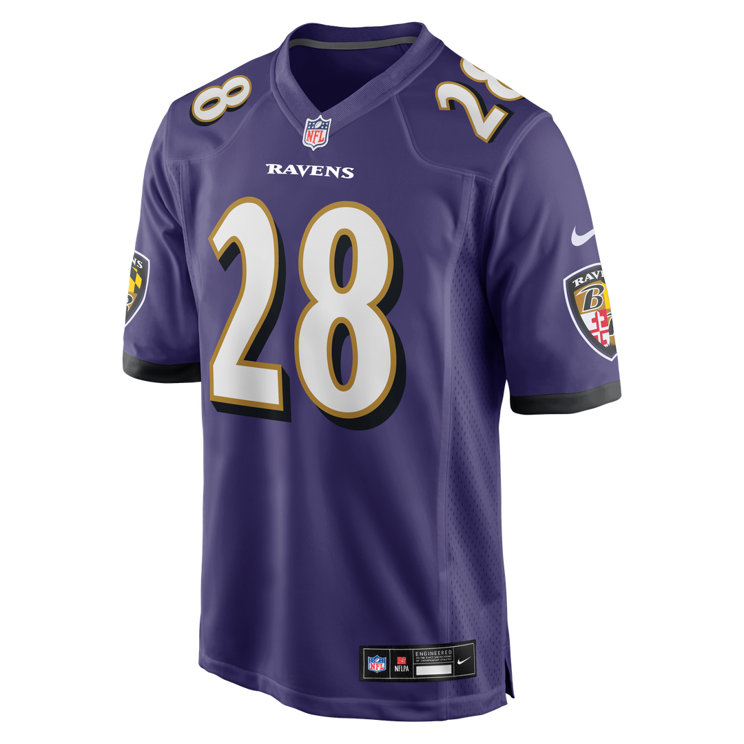 Baltimore Ravens Taven Bryan Nike Purple Team Game Jersey