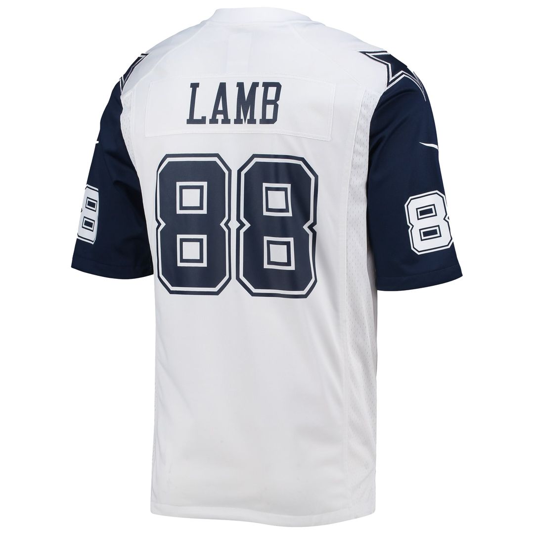 Dallas Cowboys CeeDee Lamb Nike White Alternate Game Team Jersey