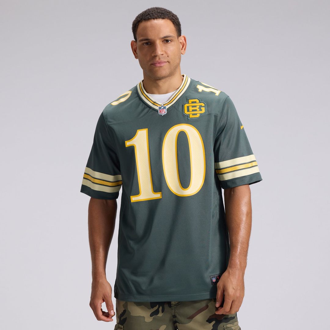 Green Bay Packers Jordan Love Nike Green 2026 Rivalries Collection Game Jersey