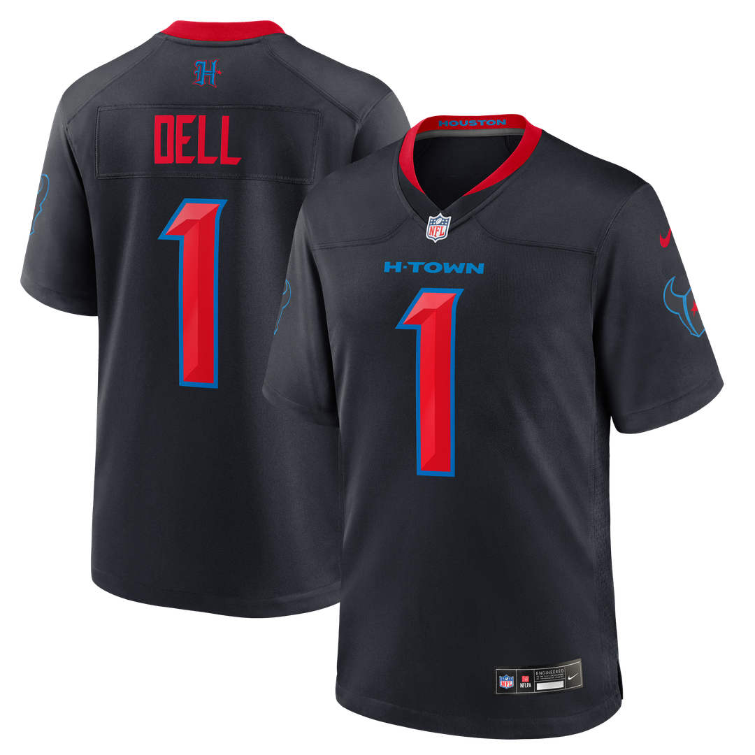 Houston Texans Tank Dell Nike Navy Alternate Game Jersey