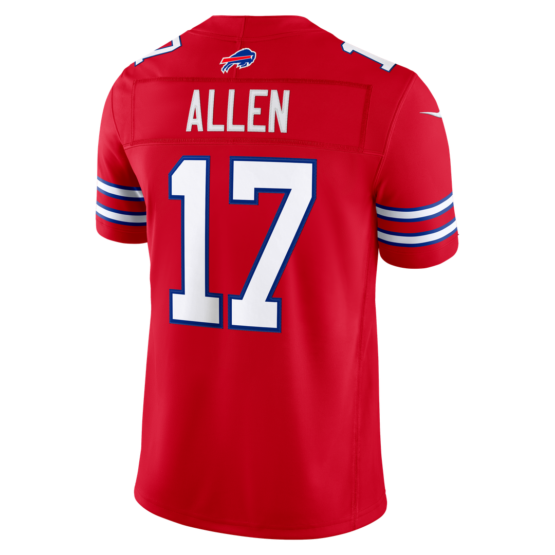 Buffalo Bills Josh Allen Nike Red Alternate Vapor F.U.S.E. Stitched Limited Jersey