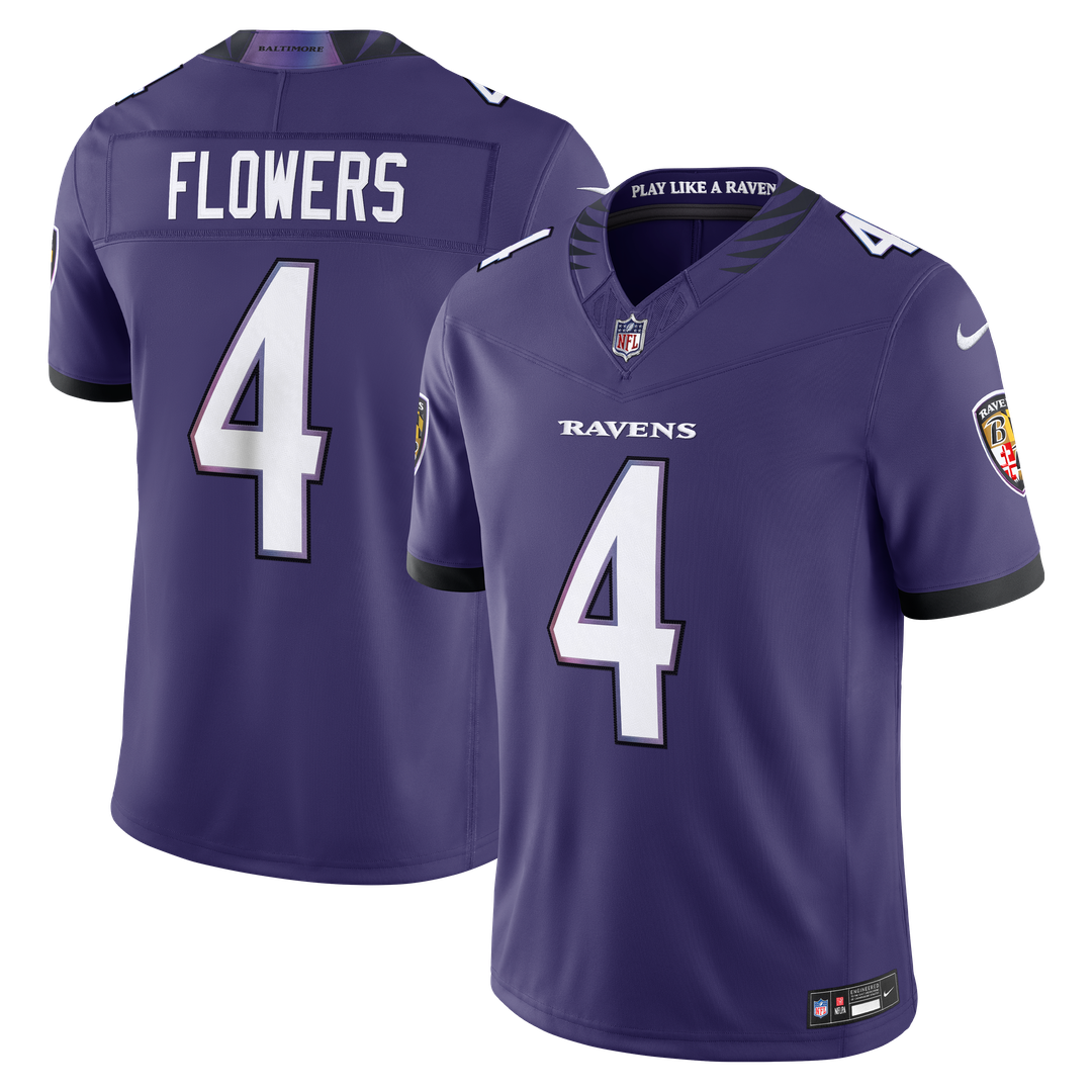 Baltimore Ravens Zay Flowers Nike Purple Team Vapor F.U.S.E. Stitched Limited Jersey