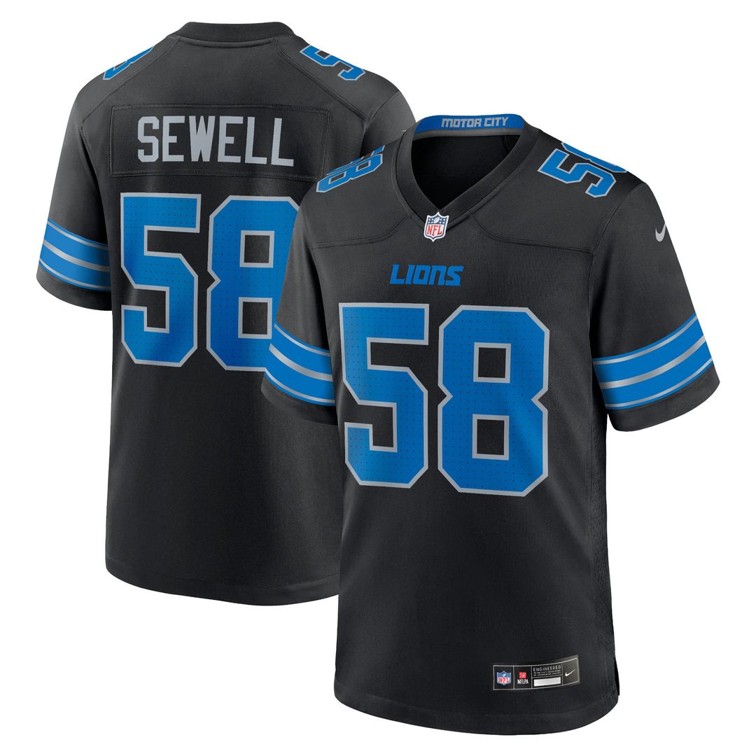 Detroit Lions Penei Sewell Nike White Game Jersey