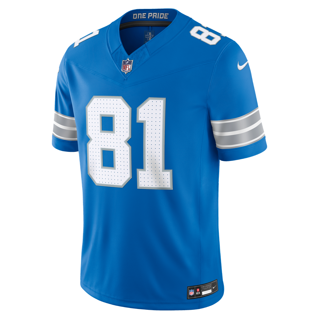 Detroit Lions Calvin Johnson Nike Blue Vapor F.U.S.E. Stitched Retired Limited Jersey