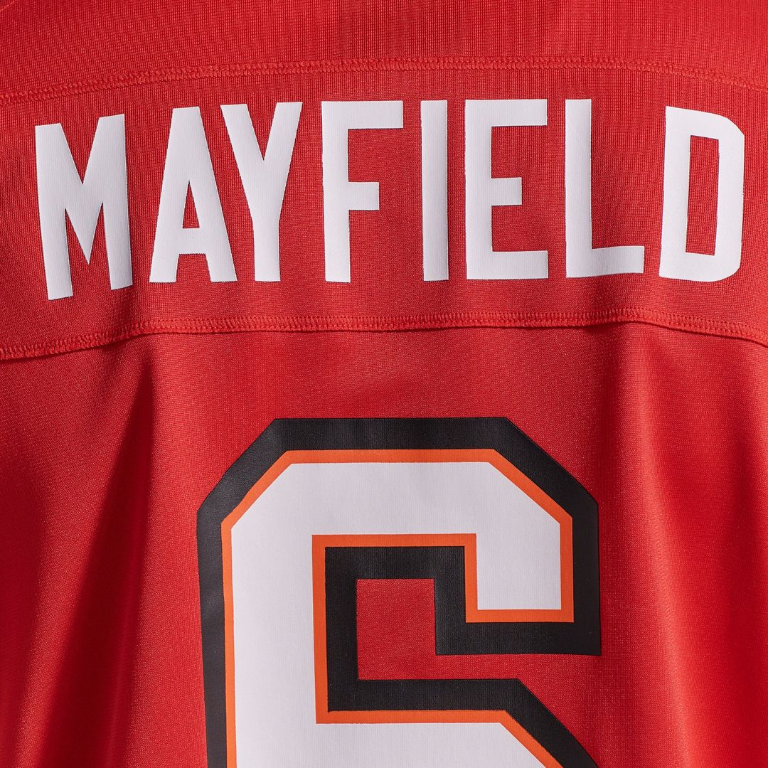Tampa Bay Buccaneers Baker Mayfield Nike Orange Throwback Game Jersey