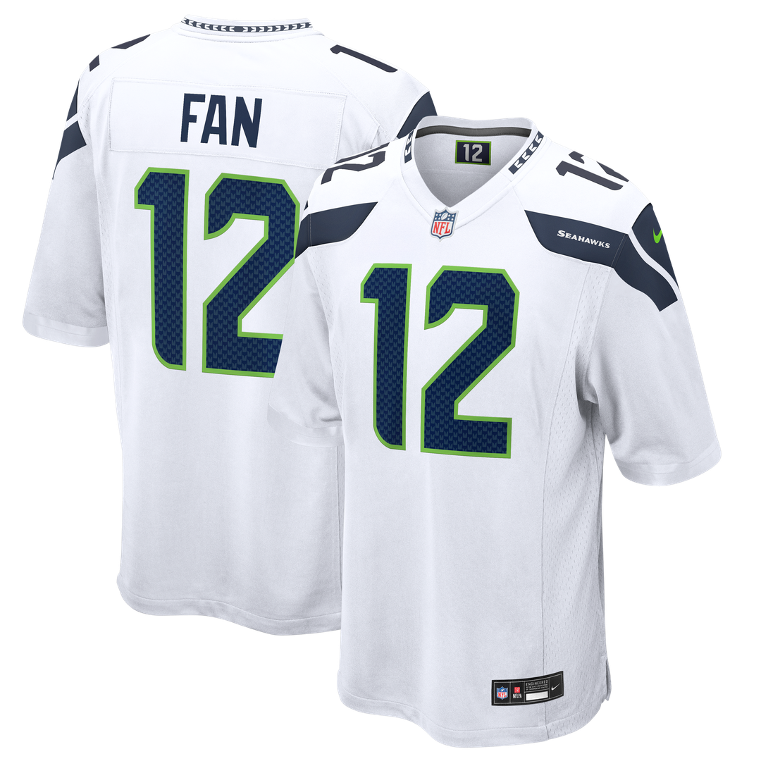 Seattle Seahawks 12s Nike White Game Jersey