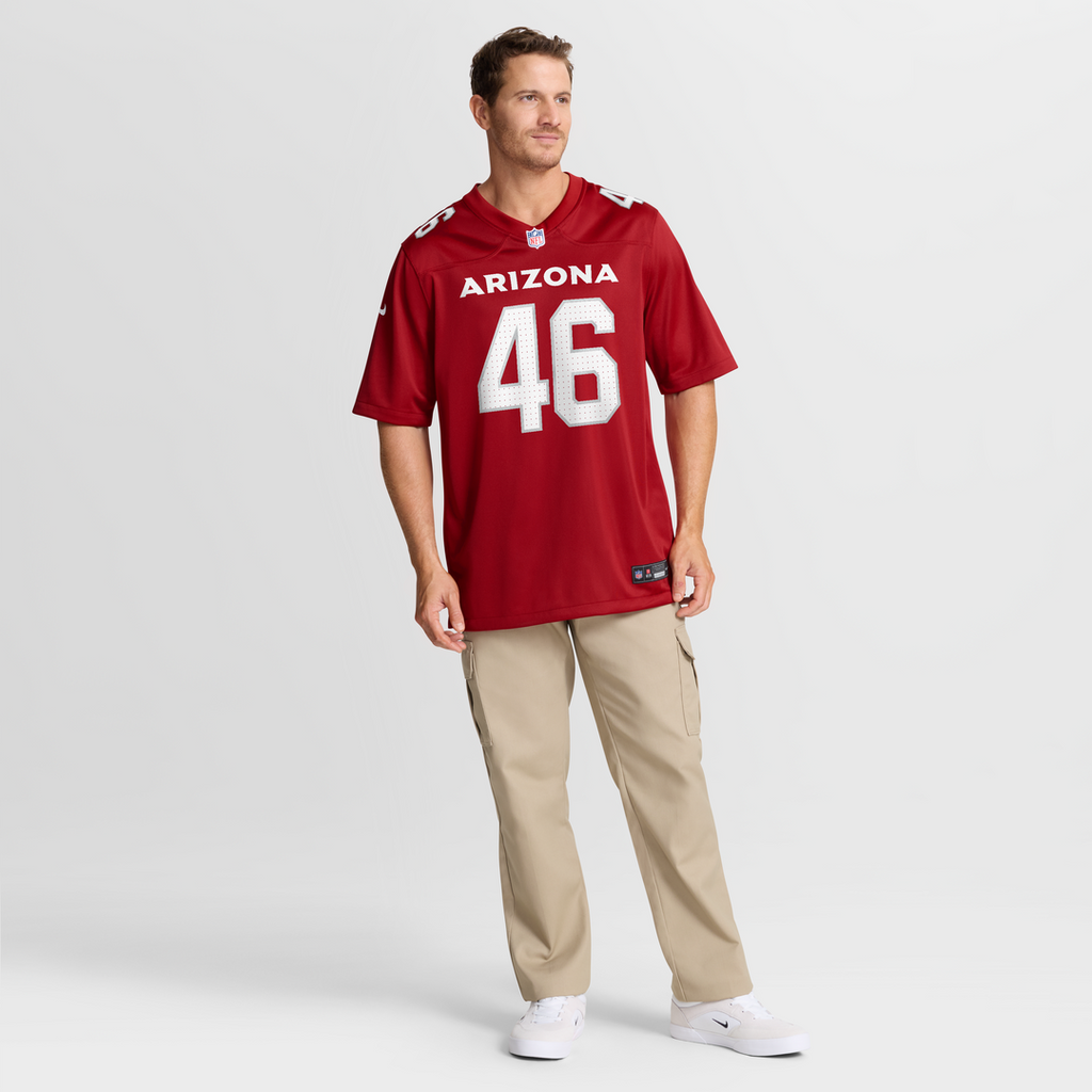 Arizona Cardinals Aaron Brewer Nike Cardinal Team Game Jersey