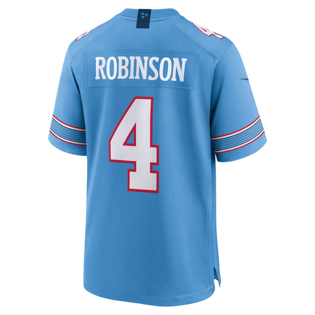 Tennessee Titans Wan'Dale Robinson Nike Light Blue Team Game Jersey