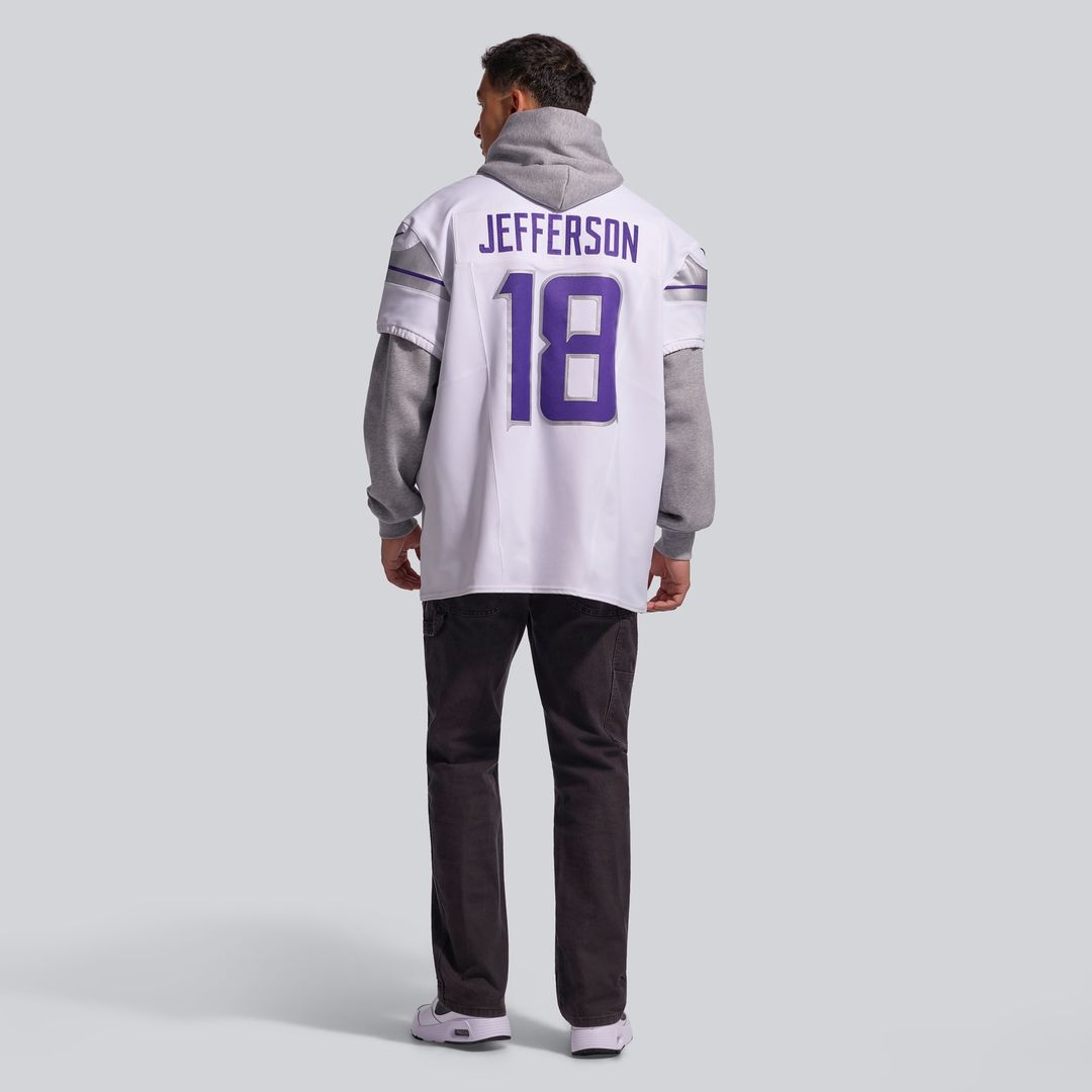 Minnesota Vikings Justin Jefferson Nike White Alternate Vapor F.U.S.E. Elite Player Jersey