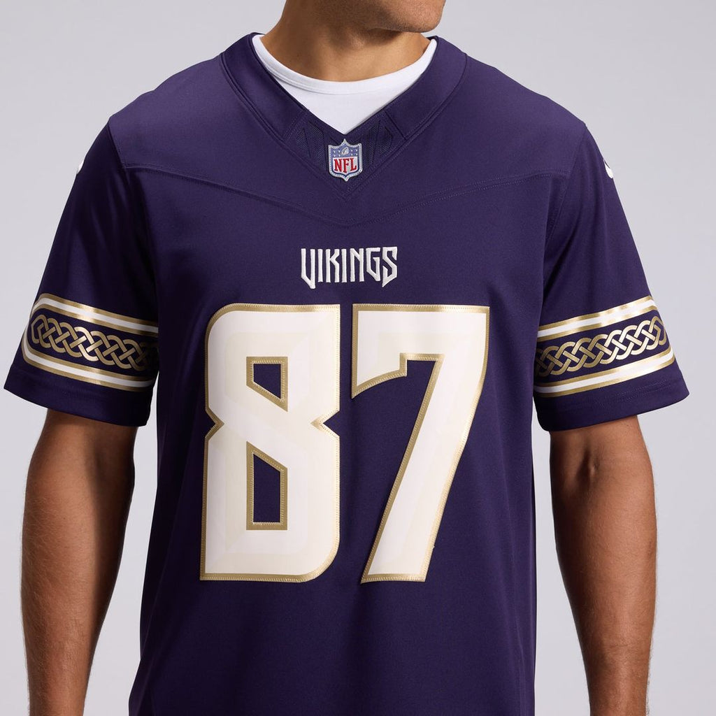 Minnesota Vikings T.J. Hockenson Nike Purple 2026 Rivalries Collection Stitched Limited Jersey