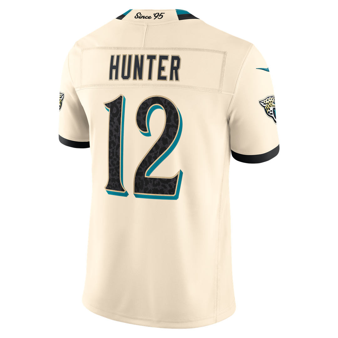 Jacksonville Jaguars Travis Hunter Nike Natural 2026 Rivalries Collection Stitched Limited Jersey