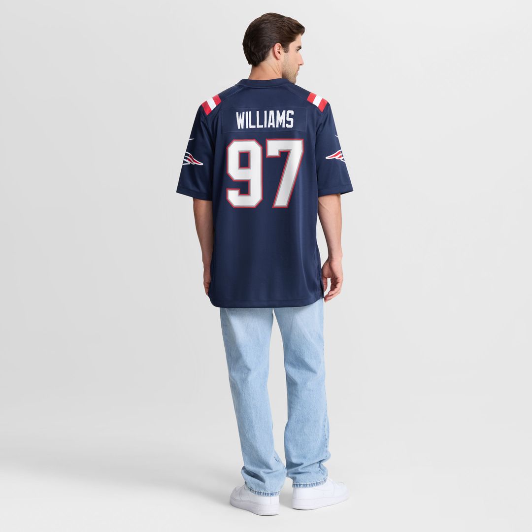 New England Patriots Milton Williams Nike Navy Team Game Jersey