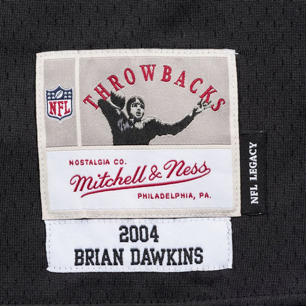Philadelphia Eagles Brian Dawkins Mitchell & Ness Black Legacy Replica Jersey