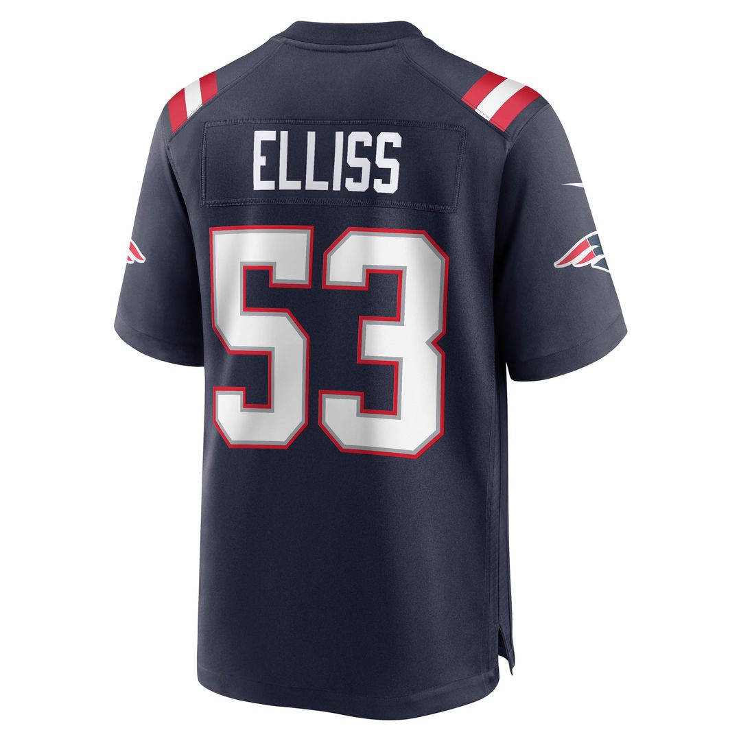 New England Patriots Christian Elliss Nike Navy Game Jersey