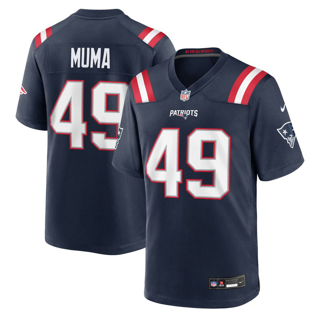 New England Patriots Chad Muma Nike Navy Team Game Jersey