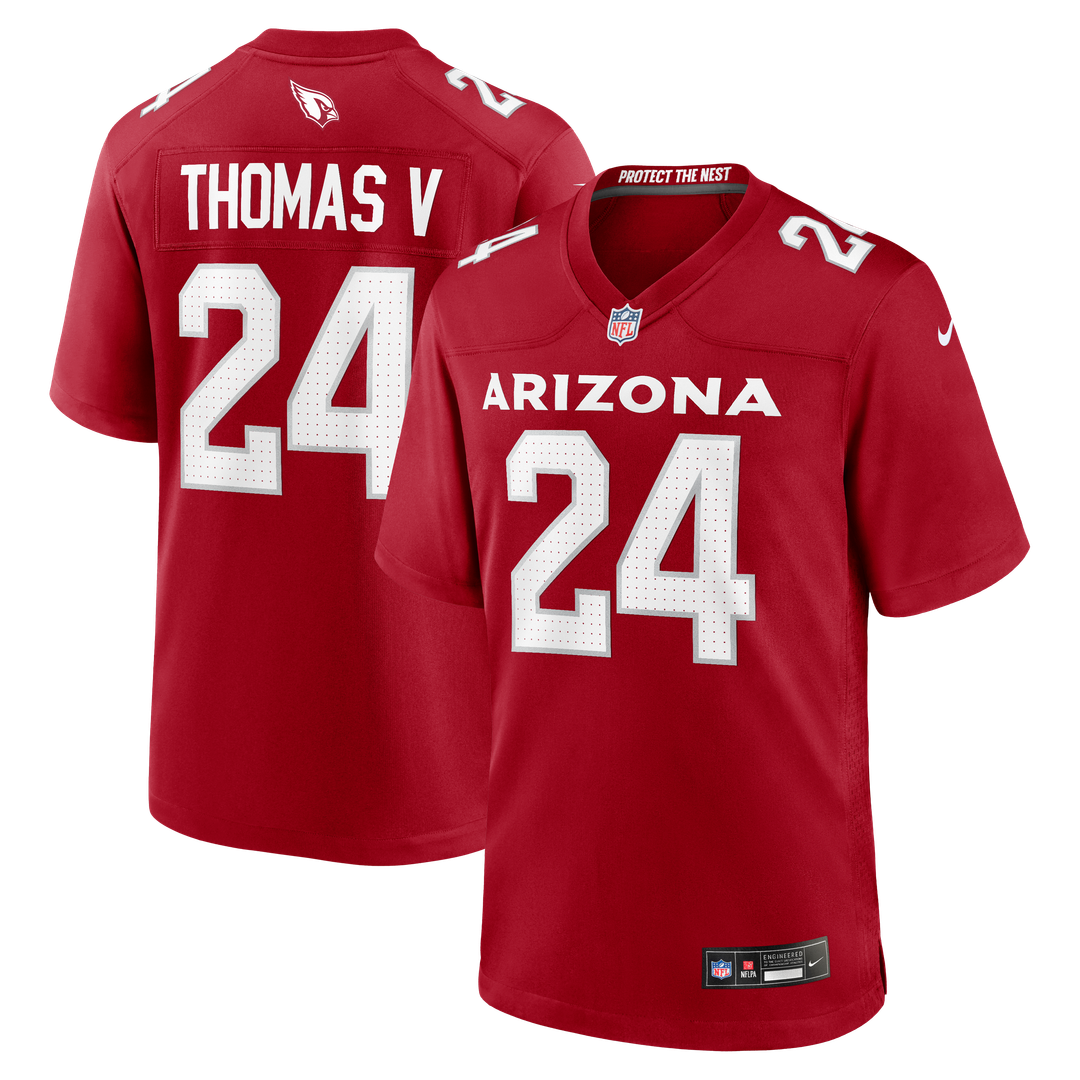 Arizona Cardinals Starling Thomas V Nike Cardinal Team Game Jersey