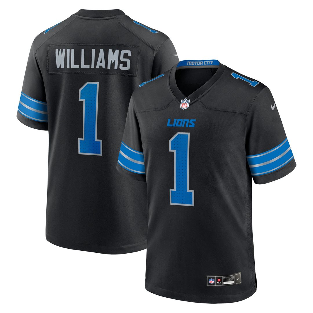 Detroit Lions Jameson Williams Nike Blue Game Player Jersey