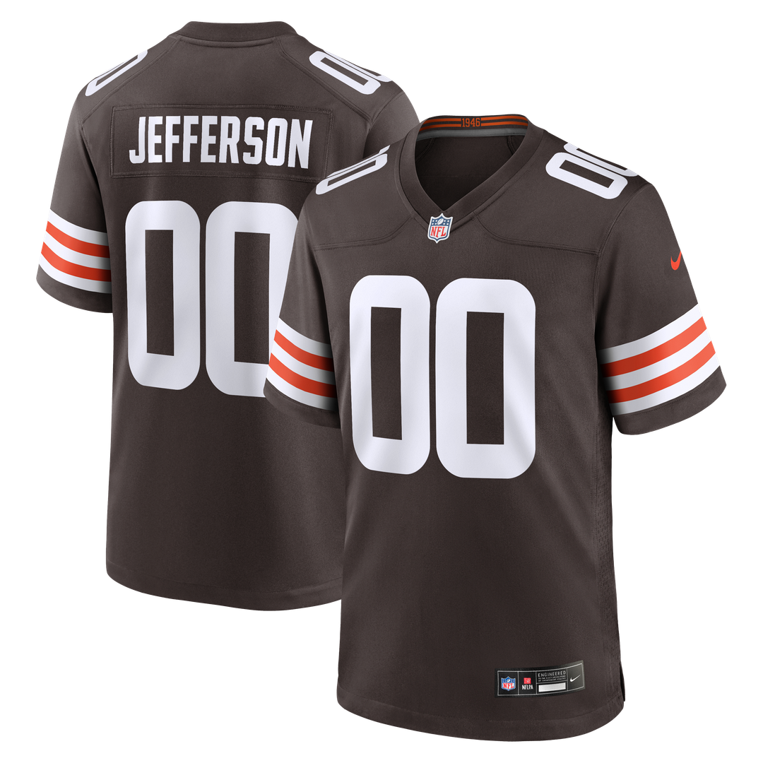 Cleveland Browns Justin Jefferson Nike Brown Game Jersey