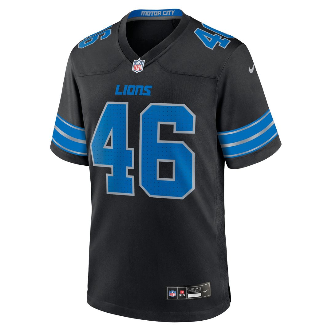 Detroit Lions Jack Campbell Nike Blue Game Jersey