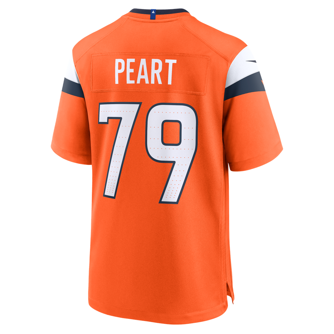 Denver Broncos Matt Peart Nike Orange Team Game Jersey