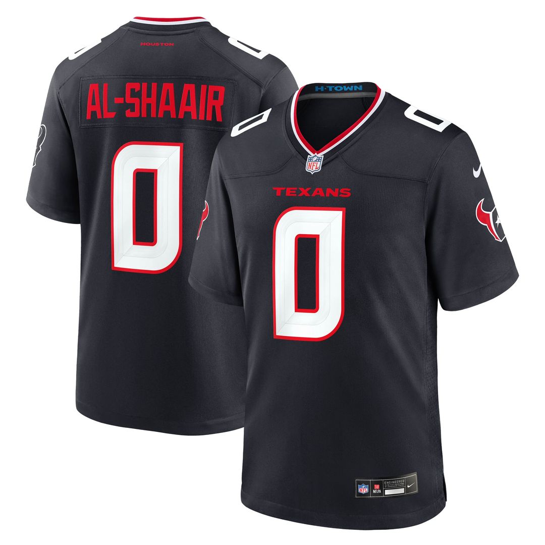 Houston Texans Azeez Al-Shaair Nike Red Alternate Game Jersey
