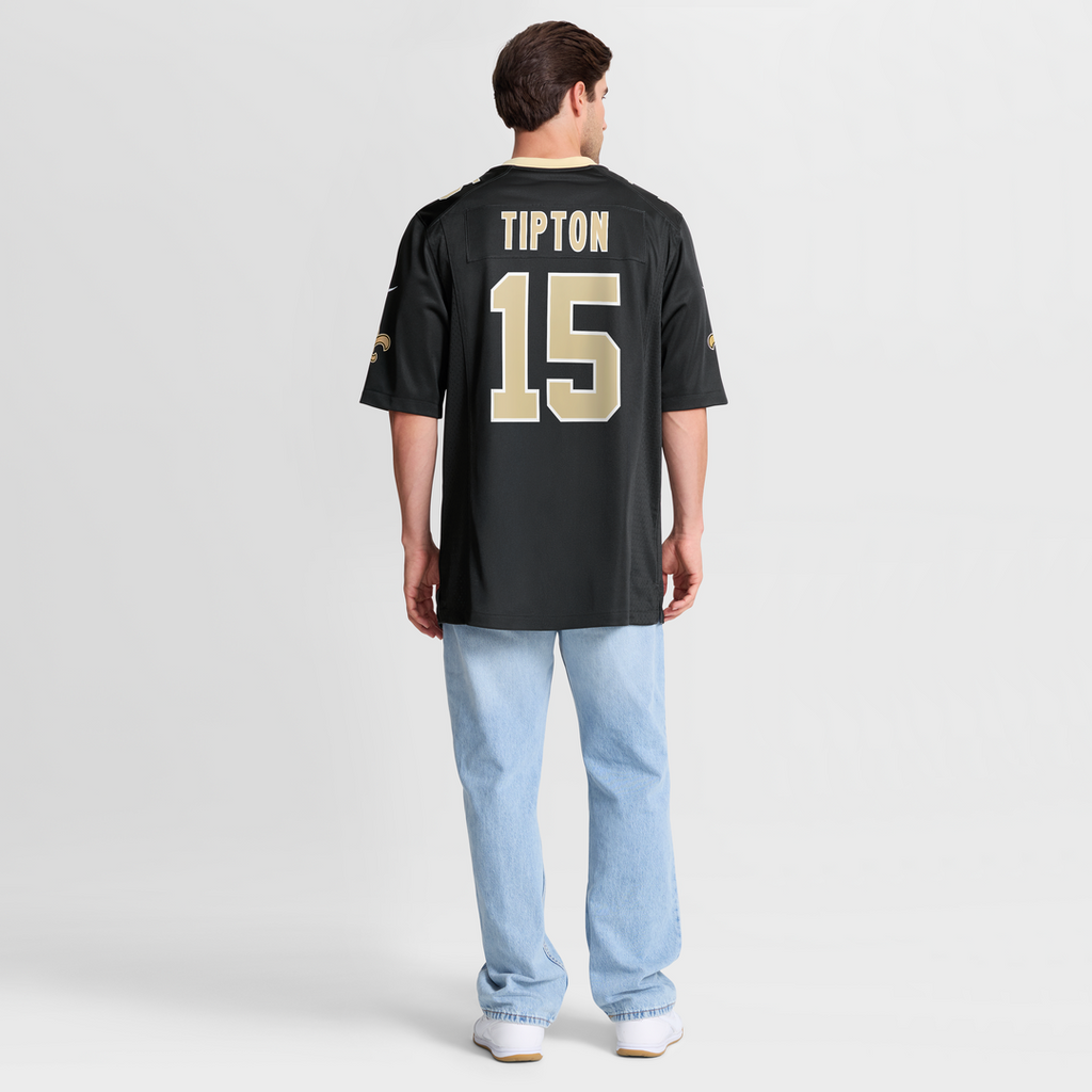New Orleans Saints Mason Tipton Nike Black Team Game Jersey