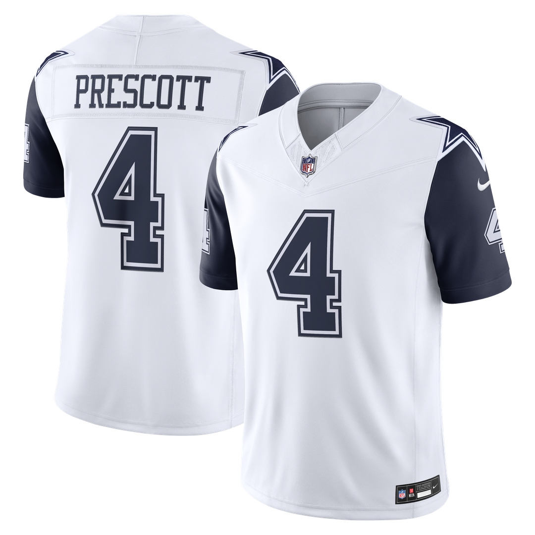 Dallas Cowboys Dak Prescott Nike Navy Team Vapor F.U.S.E. Stitched Limited Jersey
