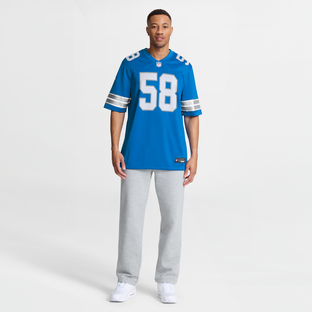 Detroit Lions Penei Sewell Nike Blue Game Jersey