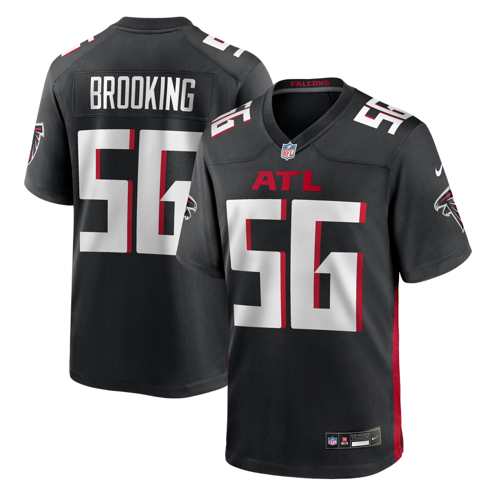 Atlanta Falcons Keith Brooking Nike Black Game Retired Player Jersey