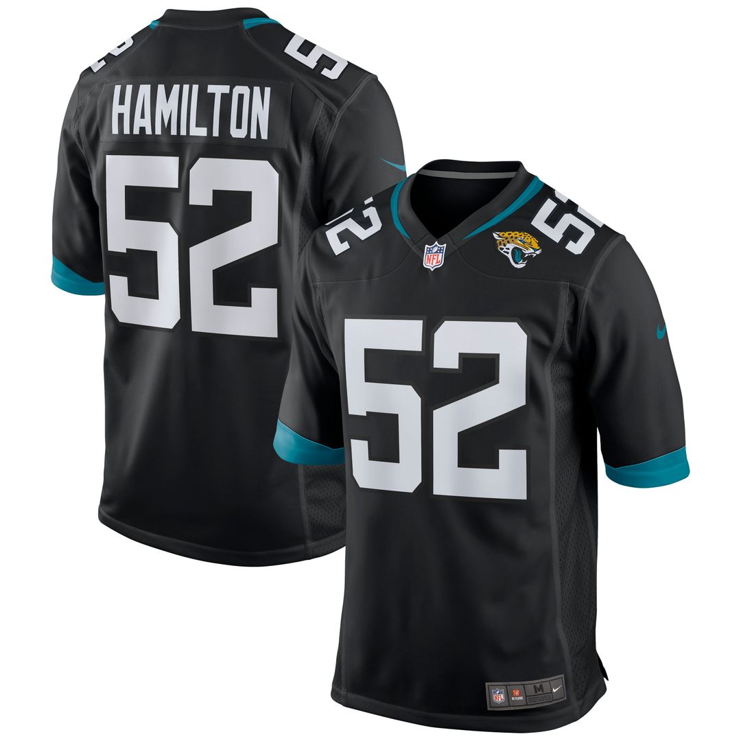 Jacksonville Jaguars DaVon Hamilton Nike Teal Game Jersey