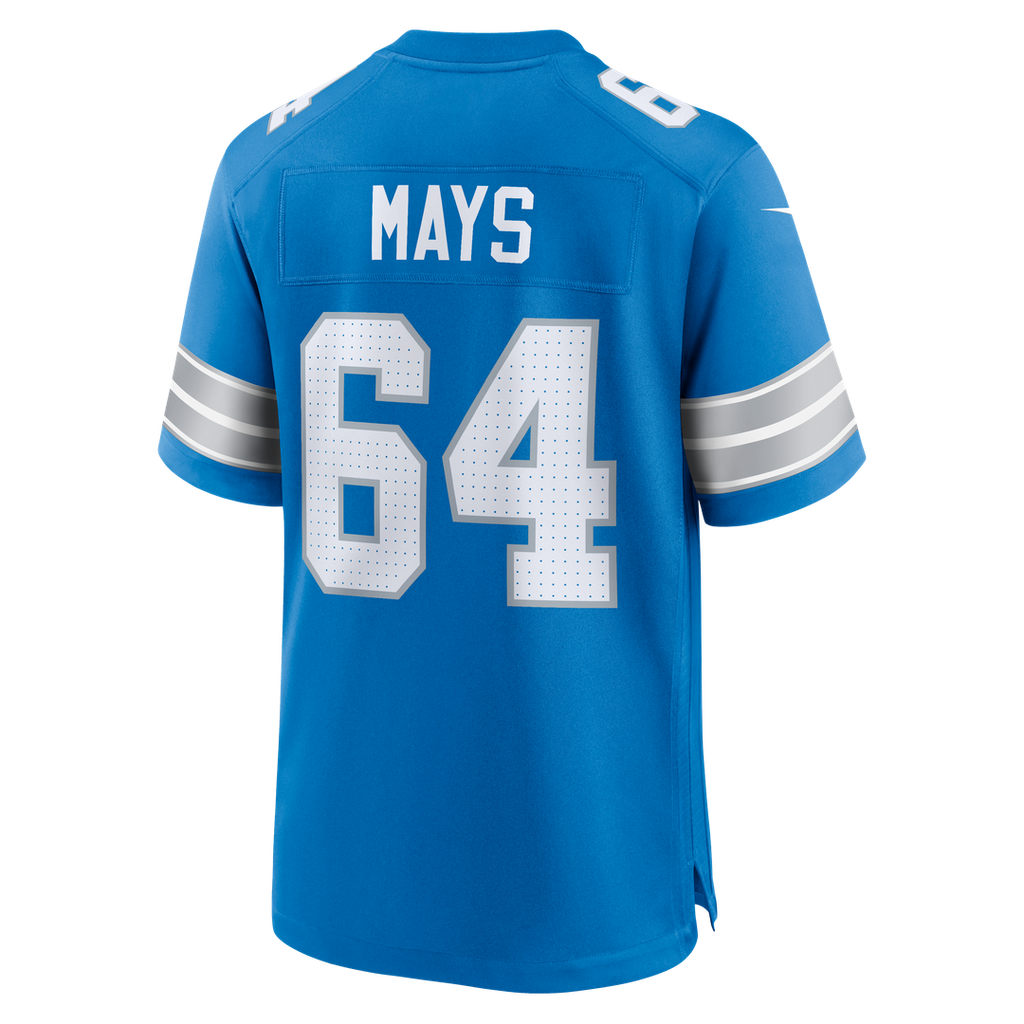 Detroit Lions Cade Mays Nike Blue Team Game Jersey