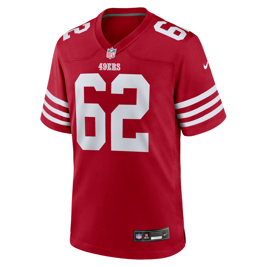 San Francisco 49ers Austen Pleasants Nike Scarlet Team Game Jersey