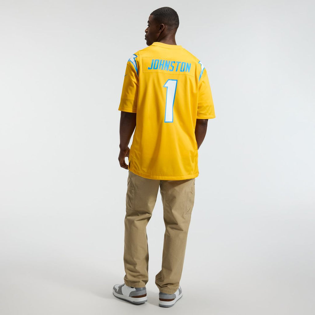 Los Angeles Chargers Quentin Johnston Nike Gold Alternate Charger Power Game Player Jersey