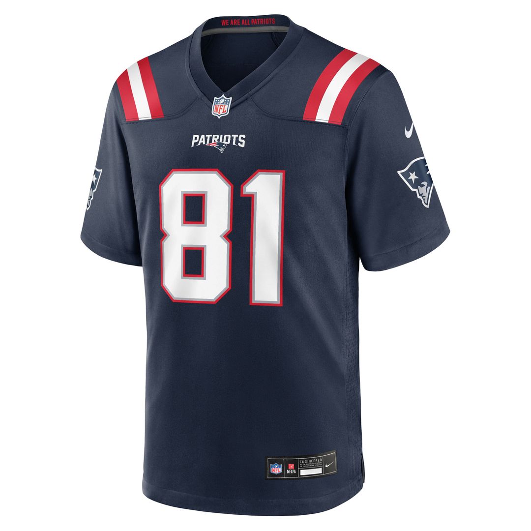 New England Patriots CJ Dippre Nike Navy Team Game Jersey