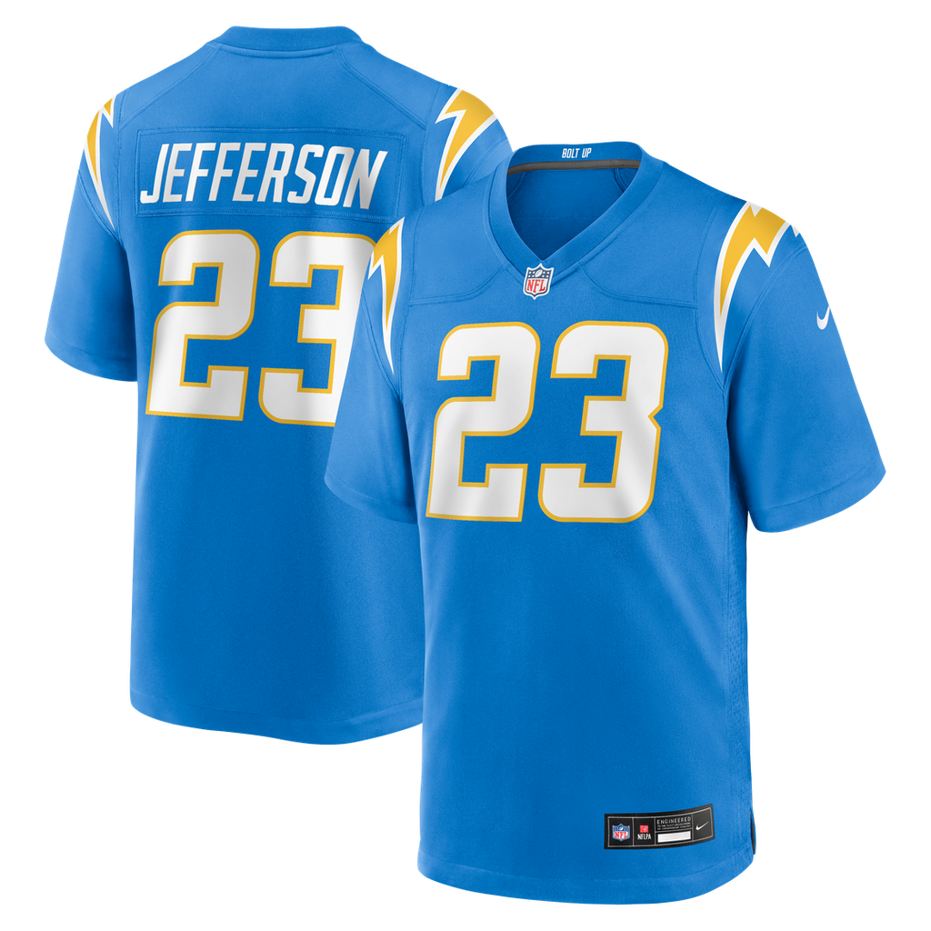 Los Angeles Chargers Tony Jefferson Nike Powder Blue Team Game Jersey