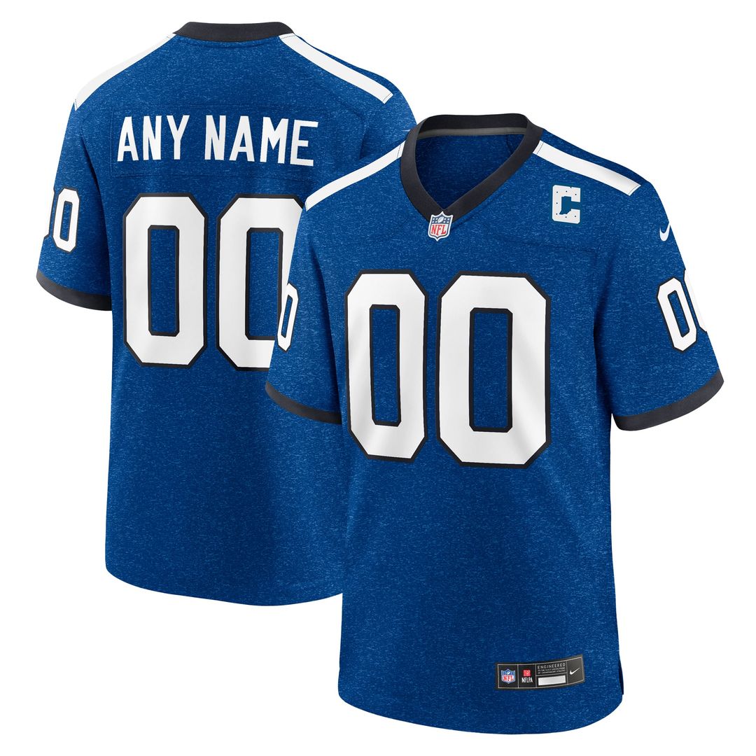 Indiana Nights Indianapolis Colts Nike Blue Alternate Custom Game Jersey