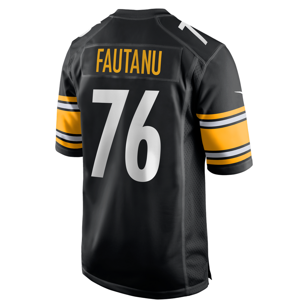 Pittsburgh Steelers Troy Fautanu Nike Black Player Game Jersey