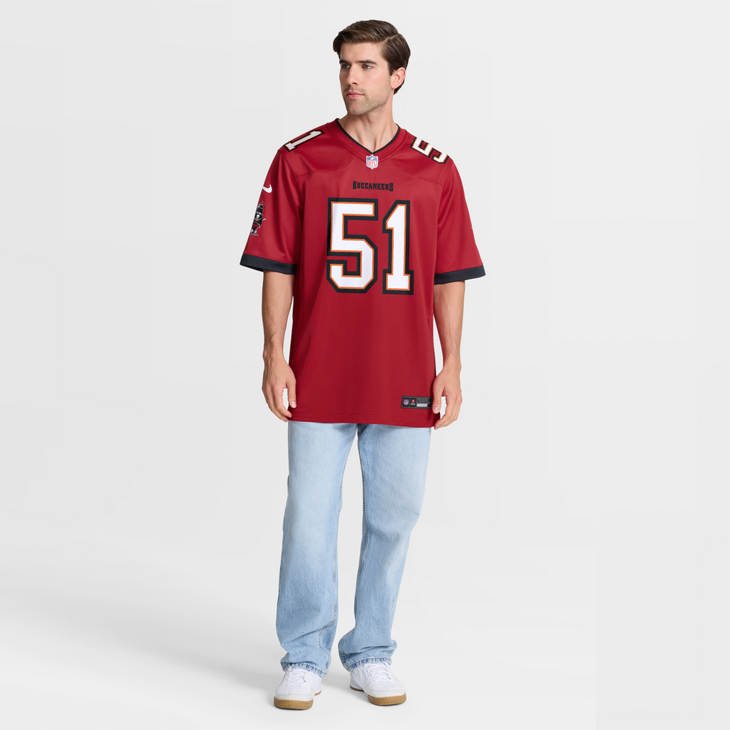Tampa Bay Buccaneers David Walker Nike Red Team Game Jersey