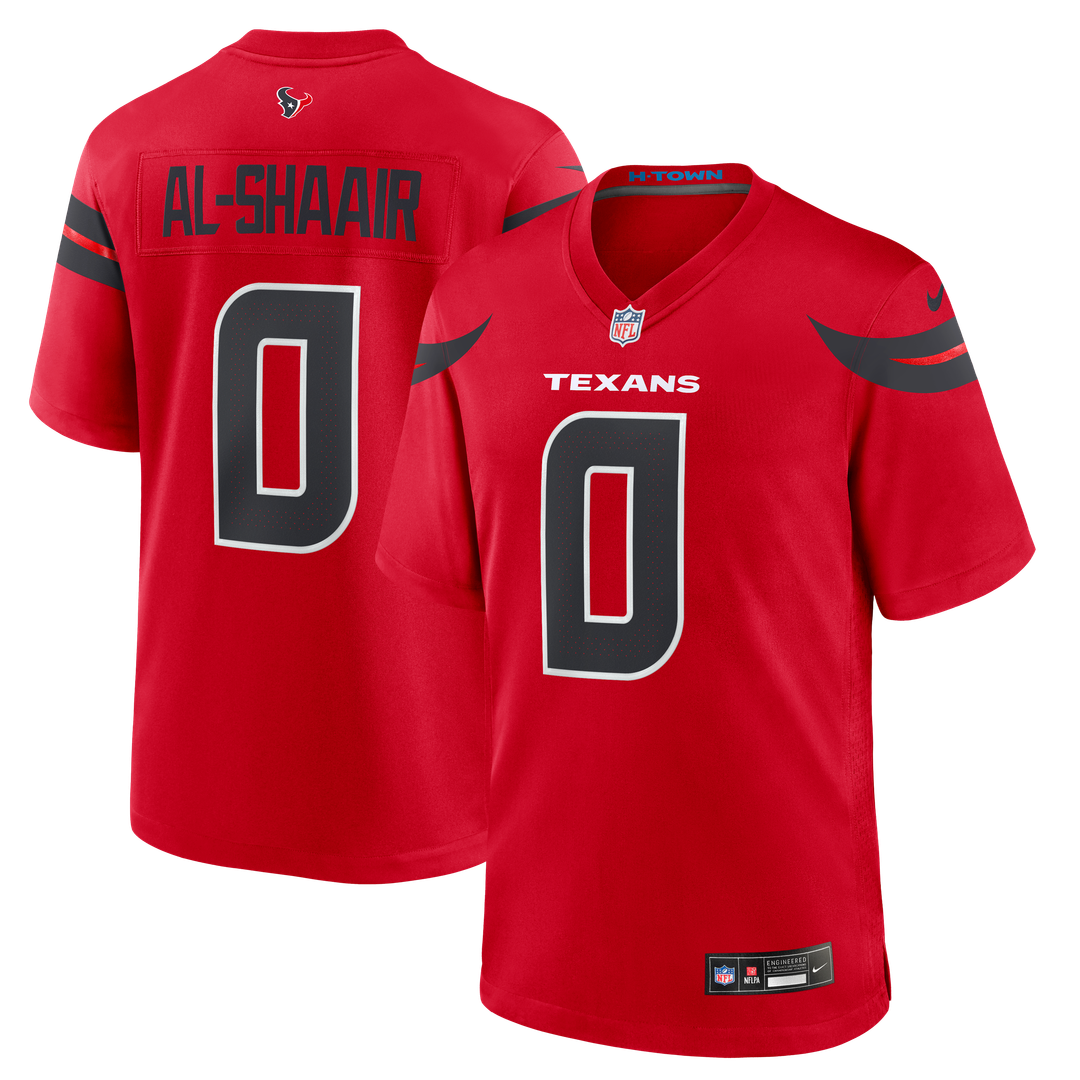 Houston Texans Azeez Al-Shaair Nike Navy Team Game Jersey