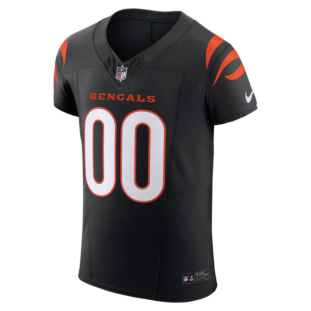 Cincinnati Bengals Nike Black Team Vapor F.U.S.E. Elite Custom Jersey