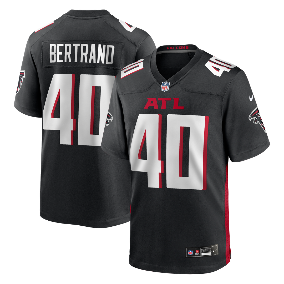 Atlanta Falcons JD Bertrand Nike Black Team Game Jersey