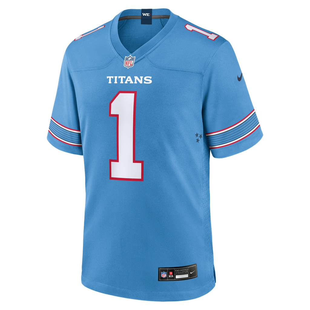 Tennessee Titans Carnell Tate Nike Light Blue Team Game Jersey