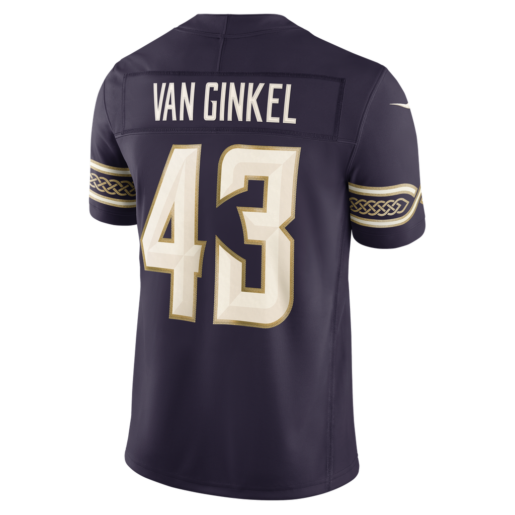 Minnesota Vikings Andrew Van Ginkel Nike Purple 2026 Rivalries Collection Stitched Limited Jersey